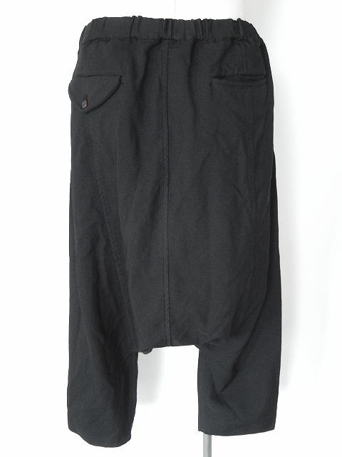 BLACK COMME des GARCONSの黒のショーツ 1I-P006 BLACK COMME des GARCONS【ブラック コム デ ギャルソン】正規取り扱い